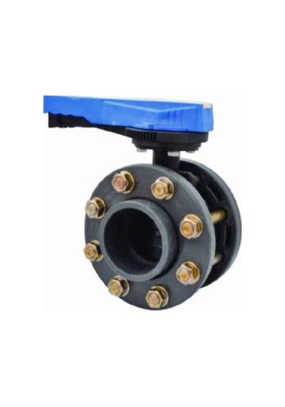 U-Pvc Flanşlı Kelebek Vana (Takım) 160 Mm Pimtaş