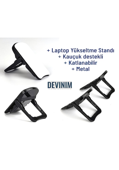 Dizüstü Laptop Bilgisayar Standı Klavye Yükseltici Katlanabilir