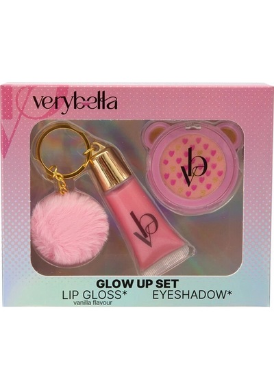 Vrb27000 Very Bella - Parıltı Seti Lip Gloss+far+ponpon Anahtarlık