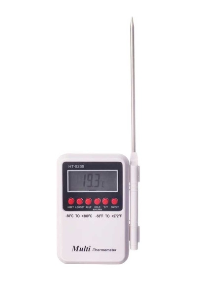 Multi Sistem Cep Tip Daldırmalı Lcd Ekranlı Termometre Isı Ölçer