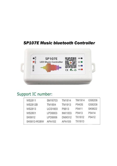 Sp107E Bluetooth Ws2812 Adreslenebilir Led Kontrol Kartı