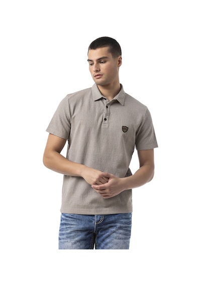 Cipo & Baxx Erkek Polo Yaka Regular Fit Kısa Kollu Pamuklu Tişört Ct825 Beıge