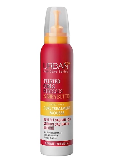 Urban Care Twisted Curls Hibiscus &amp Shea Butter Kıvırcık Ve Dalgalı Saçlara Özel Onarıcı Bakım Köpüğü 1