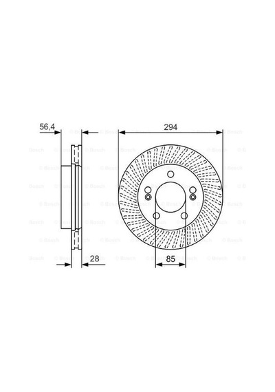 Ssangyong Actyon 2.0xdi 2006-2010 Bosch Ön Disk 2 Adet