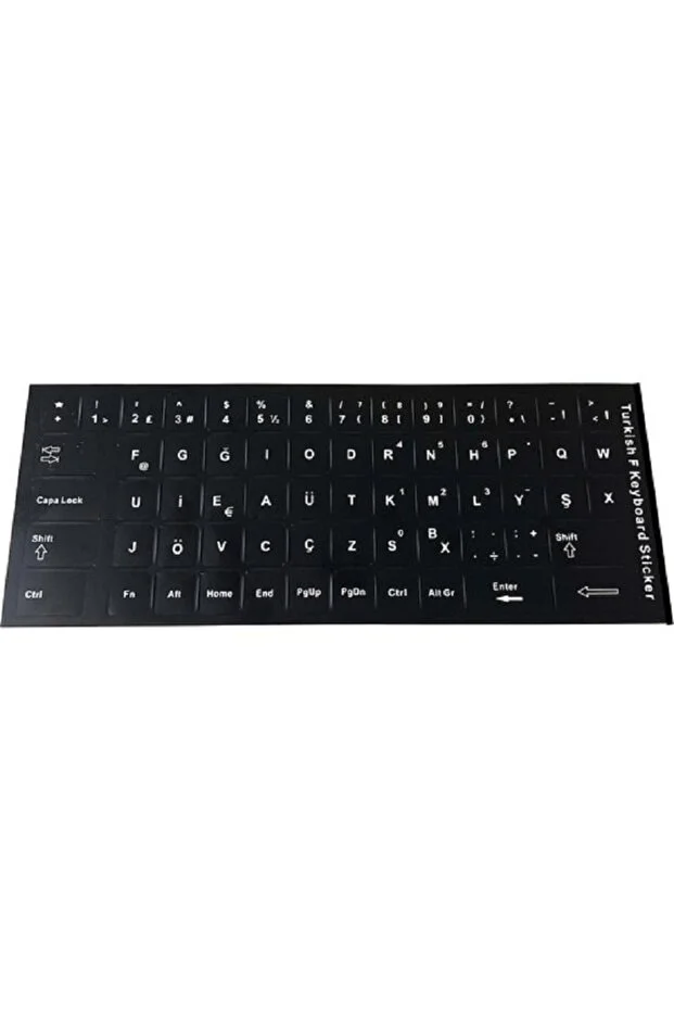 F Klavye Stiker Pvc Türkçe Klavye Yapışkan Harf Dizilimi Turkish F Keyboard Sticker F Klavye Sticker