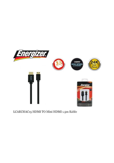 Energizer Lcaechac15 2K/4K Full Hd Hdmı To Mini Hdmı 1.5M Kablo