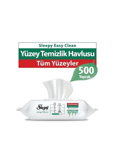 Sleepy Easy Clean Yüzey Temizlik Havlusu 500 Yaprak Tekli