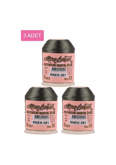 Hubrendy Tedarik 3 Adet Altınbaşak Oya Ve Dantel İpi 20 Gr - Royaleks - No: 581