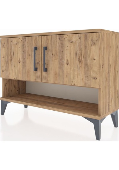 Arges Şifonyer 2 Raflı 2 Kapaklı 88x30x64 Çam-çam Atlas Çam