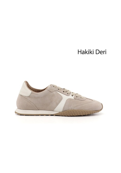 Gönderir Gönderi R Kadın Bej Süet Lastik Bağcıklı Hakiki Deri Sneaker Ddza83742148