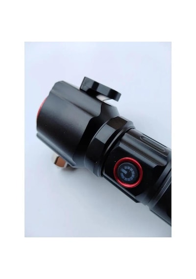 Gold Silver Gs-3400 Tg Ledli Usb Şarj İle Çok Fonksiyonlu Fener Siyah