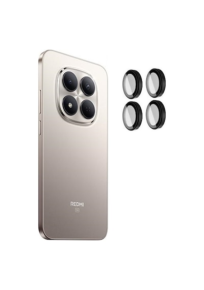 Adige Xiaomi Redmi Note 15 Pro Plus 5g Lens Koruyucu Tekli Siyah