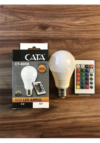 CATA LED AMPUL 9W RGB KUMANDALI