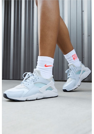 Nike Air Huarache Sneaker Unisex Gerçek Deri Tekstil Mavi Spor Ayakkabı Mavi