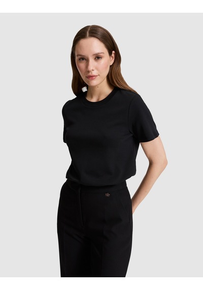 Pierre Cardin Kadın Siyah Tişört Basic 50323570-vr046
