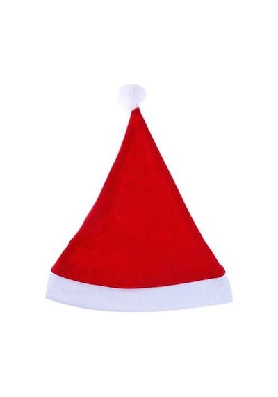 Elyaf Noel Baba Yılbaşı Şapkası 12 Adet