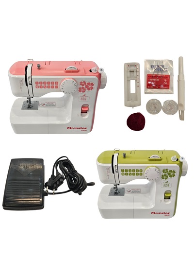 Moonstar Ev Tipi 588 12 Desenli Mekanik Düz Dikiş Makinası Yok