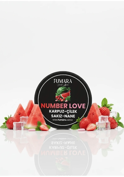 Fumara Number Love - Karpuz, Çilek, Sakız, Nane Aromalı Nargile Melası 200gr.