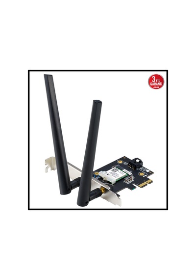Asus Pce-be6500, Be6500, 2xanten, 6500mbps, Tri-bant, 6ghz Wifi 7, Bluetooth V5.4, Wpa3, Pcı-express