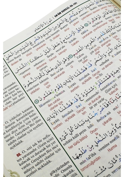 7 Özellikli Cami Boy Kuranı Kerim Satır Arası Türkçe Okunuş