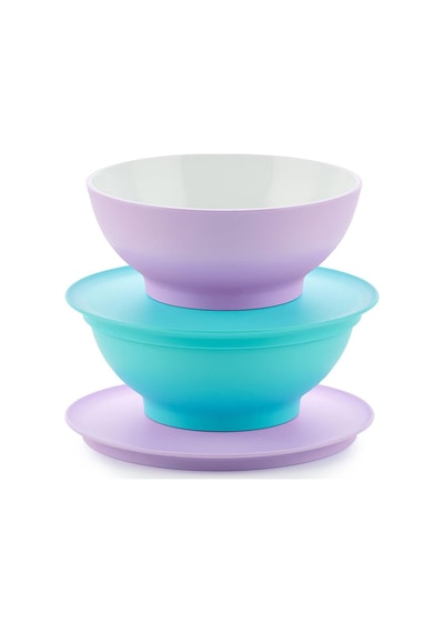 Tupperware Allegra Tatlı Kabı 2'li Set 275 ml Mavi-Lila