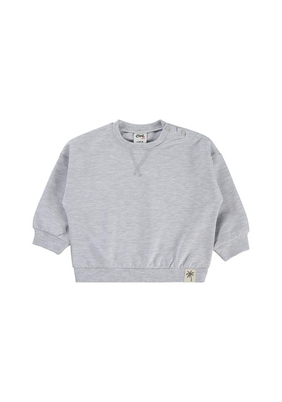 Civil Baby Basic 6-18 Ay Sweatshirt - Gri Karmelanj