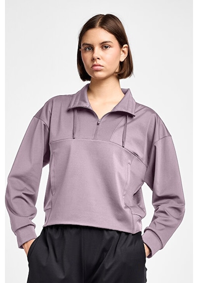 Lescon Kadın Antrenman Yarım Fermuarlı Sweatshirt 25b-2052 Pembe