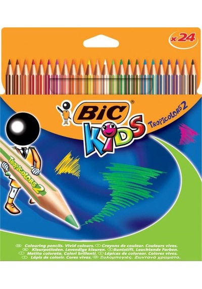 Kids Tropicolor2 Kuru Boya Kalemi, 24'lü Set, Çok Renkli Diğer