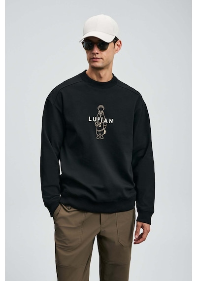 Lufian Simba Siyah Erkek Sweatshirt 112030175 Siyah