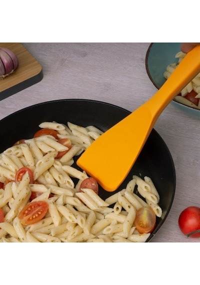 Lurch - Platin Silikon Spatula 28 Cm Sarı - Yanmaz, Yapışmaz, Bükülmez, Çizmez, Tat Ve Koku Bırakmaz - 240044 Renk