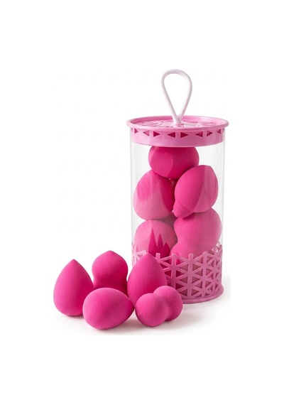 Mini Boy 8'li Koyu Pembe Makyaj Süngeri Seti- 2 Cm X 3 Cm Makyaj Uygulama Süngeri