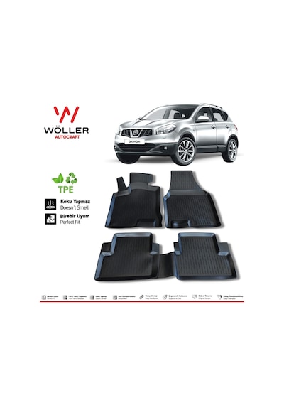 Nissan Qashqai Paspas 2007 2013 Arası 3d Havuzlu Paspas