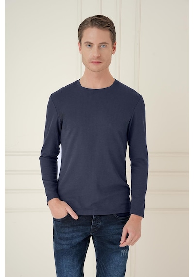 Efor Ts 887 Slim Fit Lacivert T-shirt Lacivert