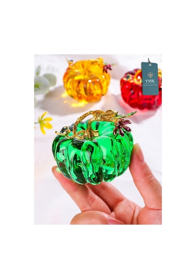 Chacha Home Luxury Autumn Kristal Cam Kabak Dekoratif Obje - 6 Cm 1 Adet