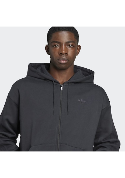 Adidas Jw8367 Baggy Fz Hoodıe Erkek Sweatshirt Siyah