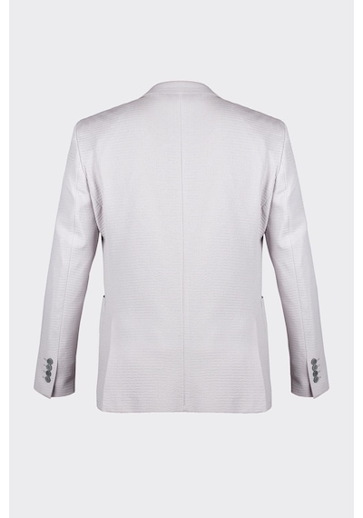 Gri Casual Slim Fit Bi-stretch Ceket Gri
