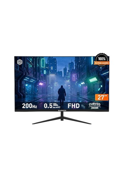 Gamebooster 27 Gb-27m1f200cfmr Va Adaptıve Sync Curved 3000r 0,5ms 200hz Hdmı+dp+dc+usb+audıo Fhd Ga