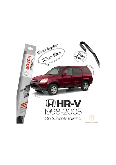 Honda Hr-V Muz Silecek Takımı 1998-2005 Bosch Aeroeco
