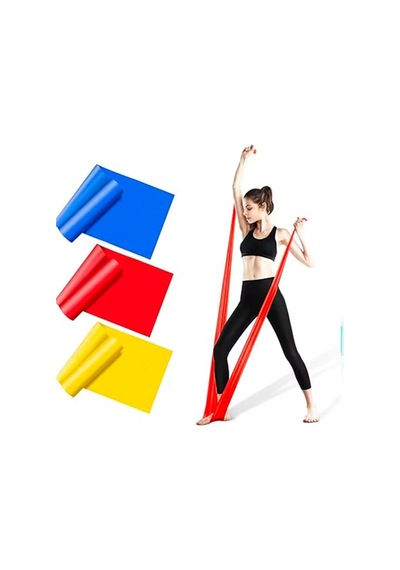 Leyaton 4'lü Pilates Bandı Seti +kapı Aparatı Çok Renkli Tek Ebat, 4pltsst