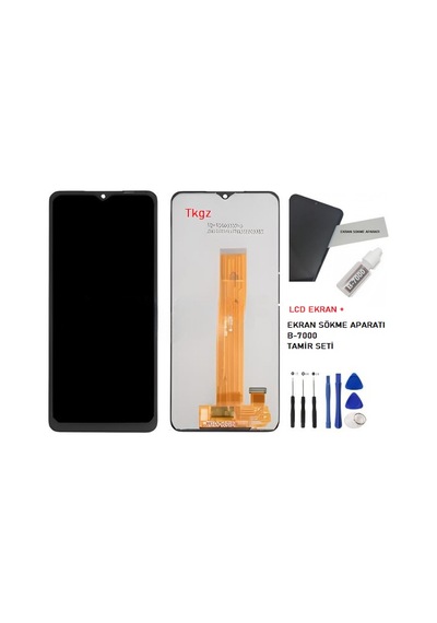 Samsung Galaxy Uyumlu  M12 - Sm-m127 Lcd Ekran Dokunmatik - A - Kalite + B-7000 + Tamir Seti