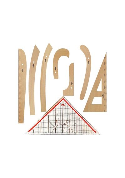 Riga Cetvel Seti-Terzi Cetvel Seti-8 Parça Riga Takımı