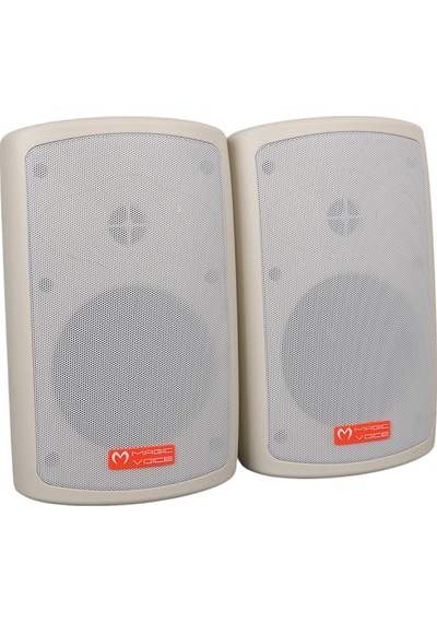 Magicvoice Mv-36 11 Cm 50 Watt Komütatörlü Hat Trafolu Beyaz Sütun Hoparlör 2'li Okul Cami Konferans Salonu Hoparlörü