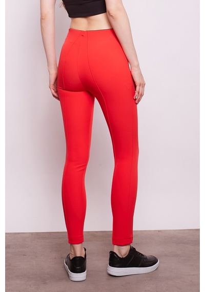 JUMENT Power Strech Likralı Dar Kesim Yüksek Bel Beli Lastikli Bilek Boy Kumaş Pantolon-mercan JUMENT Power Strech Likralı Dar Kesim Yüksek Bel Beli Lastikli Bilek Boy Kumaş Pantolon-mercan