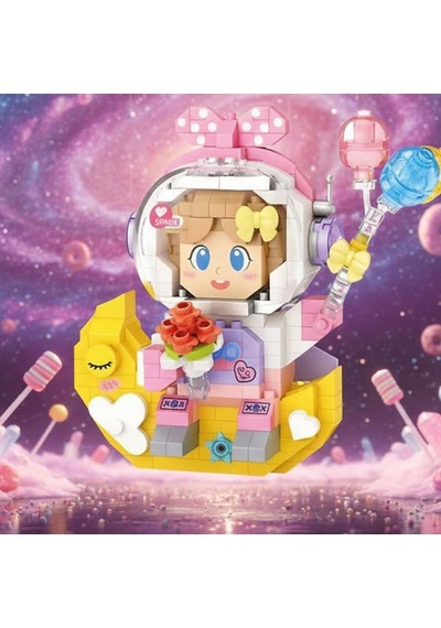 Lz-8828 Loz Kız Astronot 410 Parça Block Oyuncak