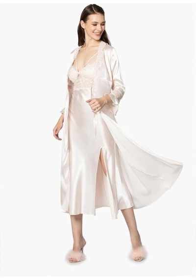 Pierre Cardin 6'lı Uzun Gecelik Sabahlık Set 6025 001