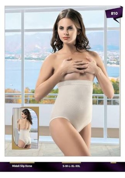 Kadın Dikişsiz Mideli Slip Korse Form Fit