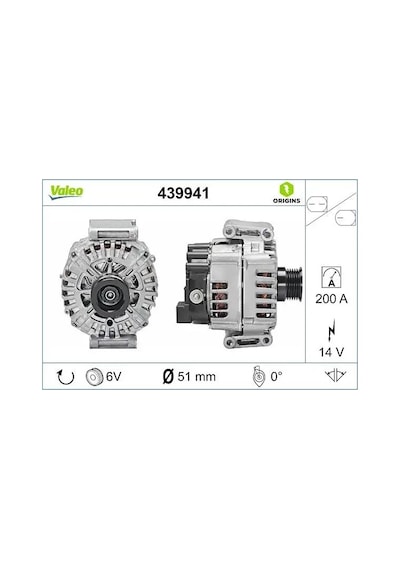 Mercedes E220 W212 Sarj Dinamosu 2009-2013 Valeo 439941