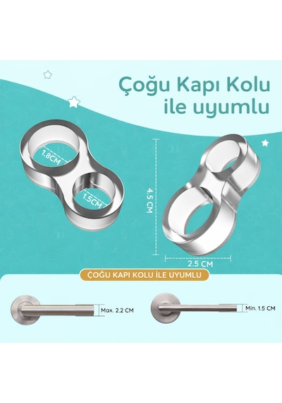 Şeffaf Silikon Kapı Kolu Stoperi Kapı Kolu Tutucu Ve Pencere Tamponu 1 Adet