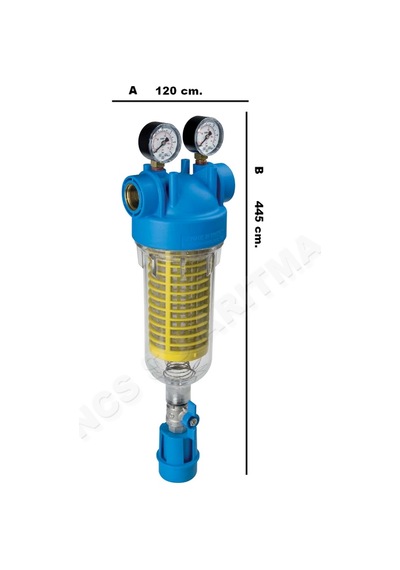 Atlas Hydra M 1 Inç Ters Yıkama Vanalı Filtre Housingi