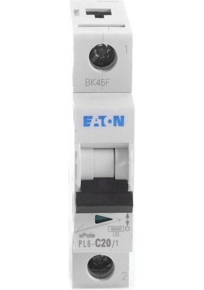 Eaton 286534 Minyatür Devre Kesici - 6ka - C Eğrisi - 1x20a
